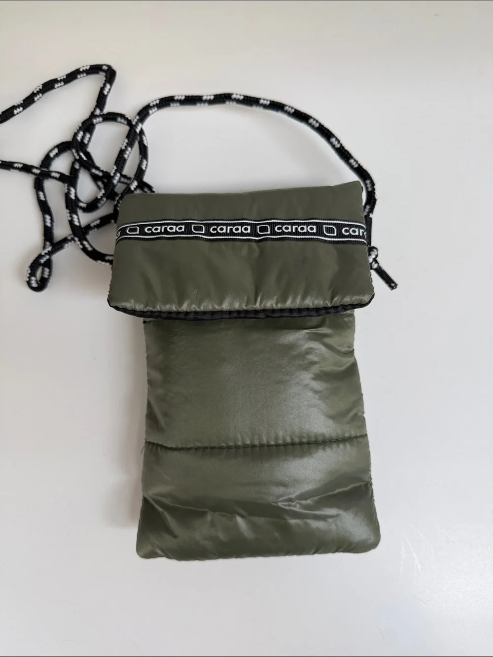 Jet Blue Mint Olive Green Caraa Puffer Dennis Gross Crossbody Sling Amenity Bag